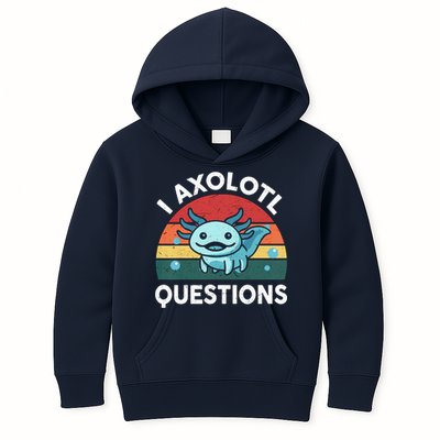 I Axolotl Questions Design Funny Cute Axolotl Kids Hoodie
