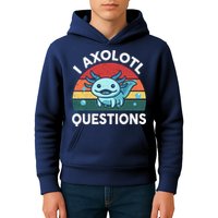 I Axolotl Questions Design Funny Cute Axolotl Kids Hoodie