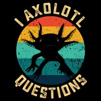 I Axolotl Questions Funny Axolotl Vintage Retro Backpack