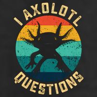 I Axolotl Questions Funny Axolotl Vintage Retro Hat