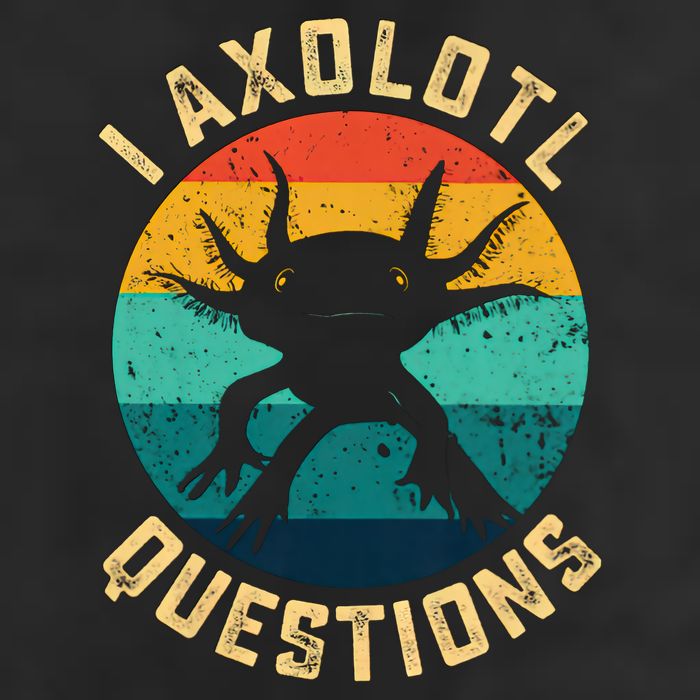 I Axolotl Questions Funny Axolotl Vintage Retro Hat