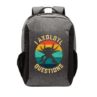 I Axolotl Questions Funny Axolotl Vintage Retro Vector Backpack