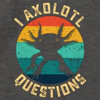 I Axolotl Questions Funny Axolotl Vintage Retro Vector Backpack