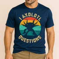 I Axolotl Questions Funny Axolotl Vintage Retro Performance Shirt