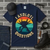 I Axolotl Questions Funny Axolotl Vintage Retro Tall T-Shirt