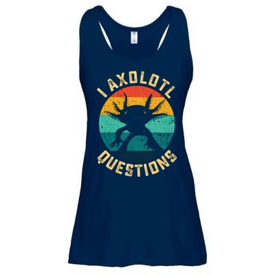 I Axolotl Questions Funny Axolotl Vintage Retro Ladies Essential Flowy Tank