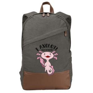 I Axolotl Questions Funny Puns Children Gift  Cotton Canvas Backpack