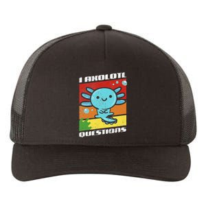 I Axolotl Questions Retro Distressed Style Adult and  Yupoong Adult 5-Panel Trucker Hat