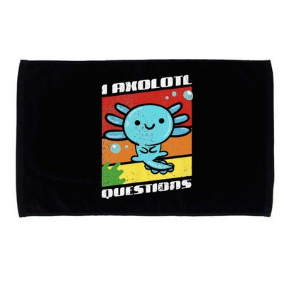 I Axolotl Questions Retro Distressed Style Adult and  Microfiber Hand Towel