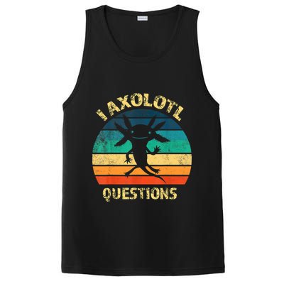 I Axolotl Questions Funny Axolotl Vintage Retro Design PosiCharge Competitor Tank
