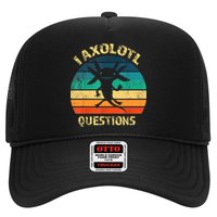 I Axolotl Questions Funny Axolotl Vintage Retro Design Hat