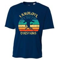 I Axolotl Questions Funny Axolotl Vintage Retro Design Cooling Performance Crew T-Shirt