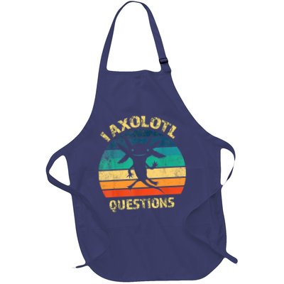 I Axolotl Questions Funny Axolotl Vintage Retro Design Apron