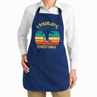 I Axolotl Questions Funny Axolotl Vintage Retro Design Apron