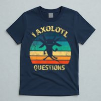 I Axolotl Questions Funny Axolotl Vintage Retro Design T-Shirt