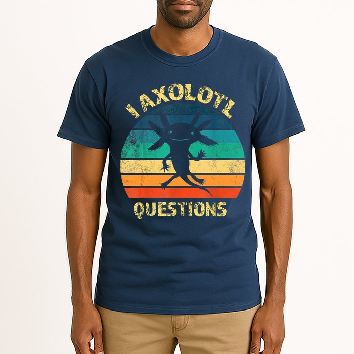 I Axolotl Questions Funny Axolotl Vintage Retro Design Tall T-Shirt