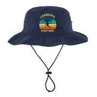 I Axolotl Questions Funny Axolotl Vintage Retro Design Bucket Hat