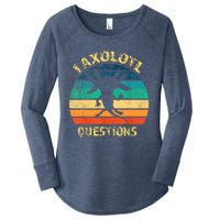 I Axolotl Questions Funny Axolotl Vintage Retro Design Women's Perfect Tri Tunic Long Sleeve Shirt