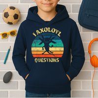 I Axolotl Questions Funny Axolotl Vintage Retro Design Kids Hoodie