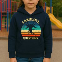 I Axolotl Questions Funny Axolotl Vintage Retro Design Kids Hoodie