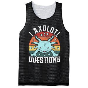 I Axolotl Questions Axolotl Animal  Mesh Reversible Basketball Jersey Tank