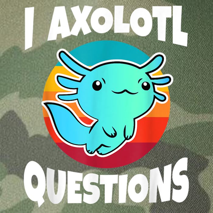 I Axolotl Questions Retro Funny Cute Axolotl Legacy Tie Dye Trucker Hat