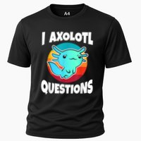 I Axolotl Questions Retro Funny Cute Axolotl Performance Shirt
