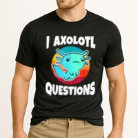 I Axolotl Questions Retro Funny Cute Axolotl Performance Shirt