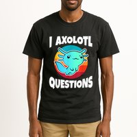 I Axolotl Questions Retro Funny Cute Axolotl Tall T-Shirt