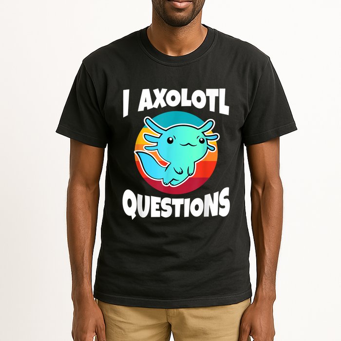 I Axolotl Questions Retro Funny Cute Axolotl Tall T-Shirt