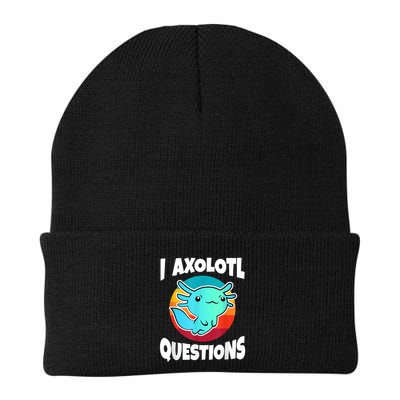 I Axolotl Questions Retro Funny Cute Axolotl Beanie