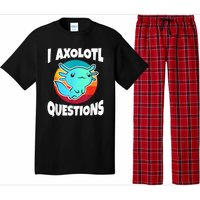 I Axolotl Questions Retro Funny Cute Axolotl Pajama Set