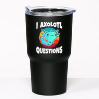 I Axolotl Questions Retro Funny Cute Axolotl Tumbler