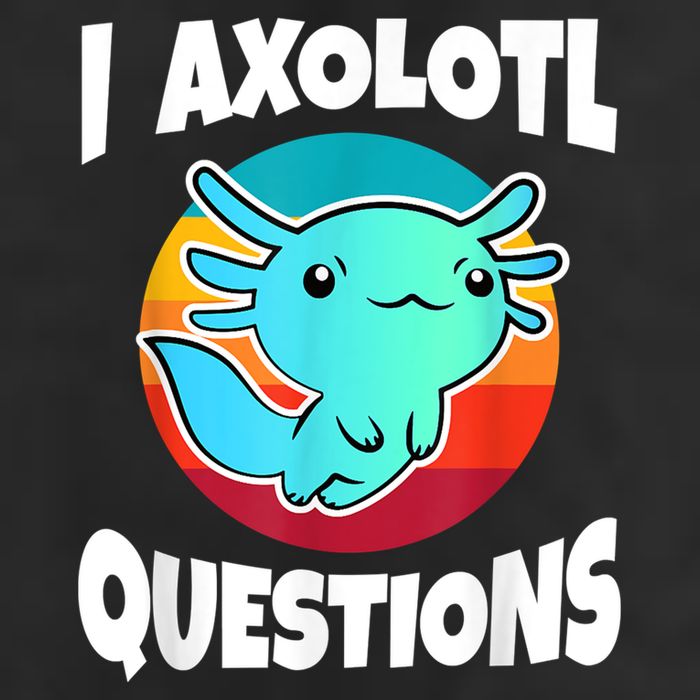 I Axolotl Questions Retro Funny Cute Axolotl 25L Jumbo Tote