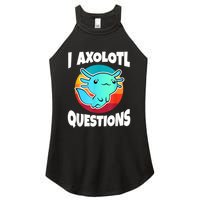 I Axolotl Questions Retro Funny Cute Axolotl Women's Perfect Tri Rocker Tank