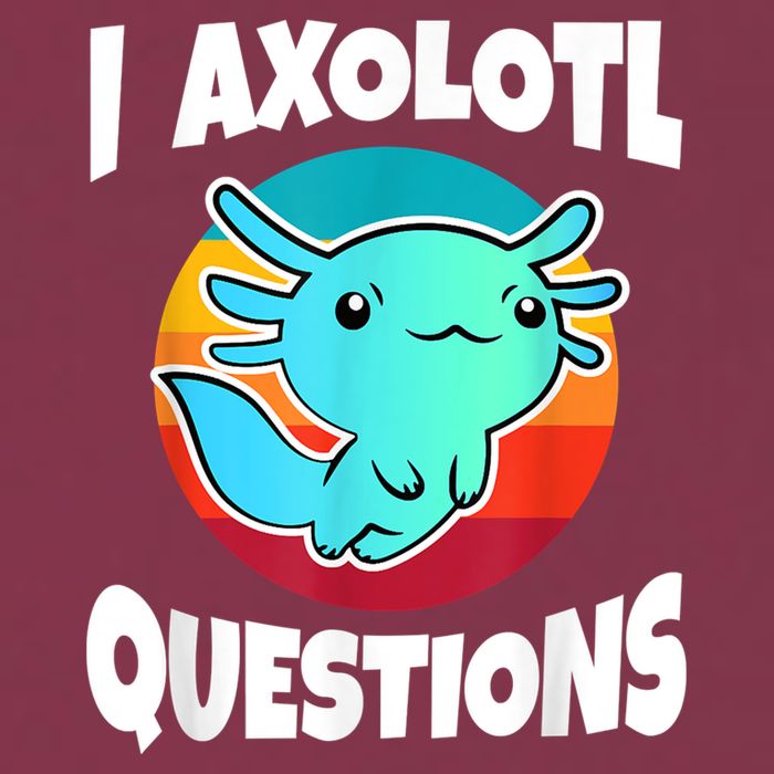 I Axolotl Questions Retro Funny Cute Axolotl 16oz Travel Tumbler