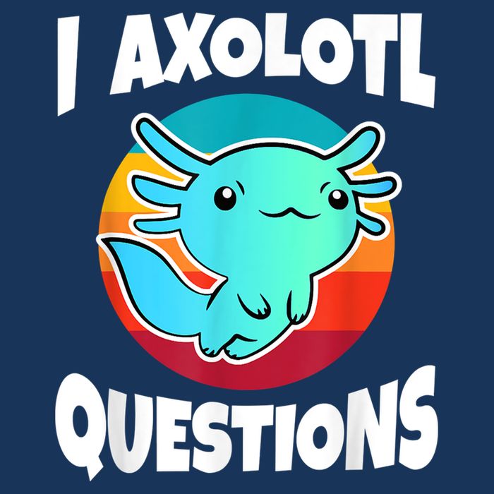 I Axolotl Questions Retro Funny Cute Axolotl Infant Baby Jersey Bodysuit