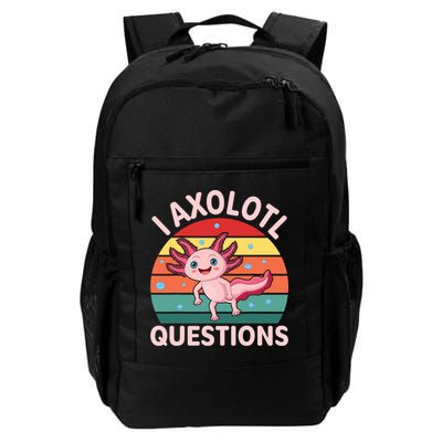 I Axolotl Questions Cute Axolotl Backpack