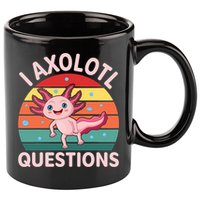 I Axolotl Questions Cute Axolotl 11oz C Handle Ceramic Mug