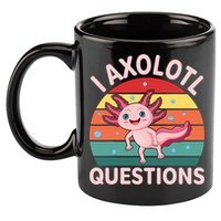 I Axolotl Questions Cute Axolotl 11oz C Handle Ceramic Mug