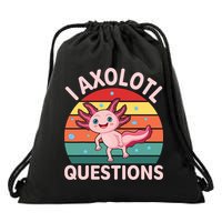 I Axolotl Questions Cute Axolotl Drawstring Bag