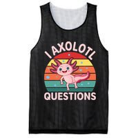 I Axolotl Questions Cute Axolotl Mesh Reversible Basketball Jersey Tank
