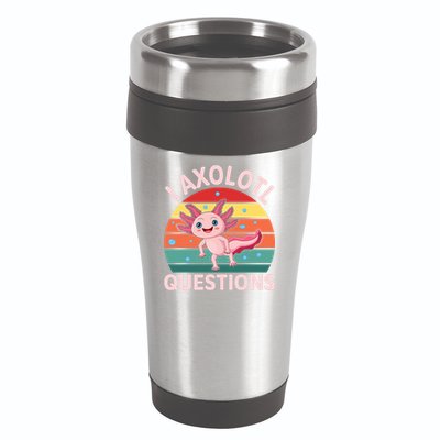 I Axolotl Questions Cute Axolotl 16oz Travel Tumbler