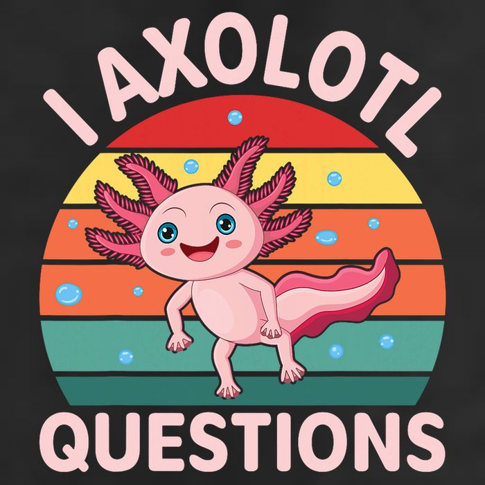 I Axolotl Questions Cute Axolotl Golf Towel