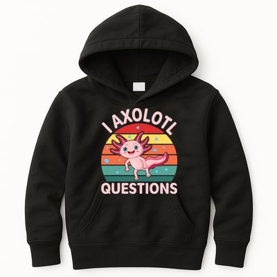 I Axolotl Questions Cute Axolotl Kids Hoodie
