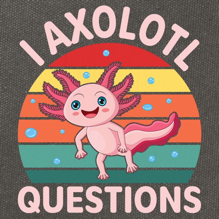 I Axolotl Questions Cute Axolotl Cotton Canvas Backpack