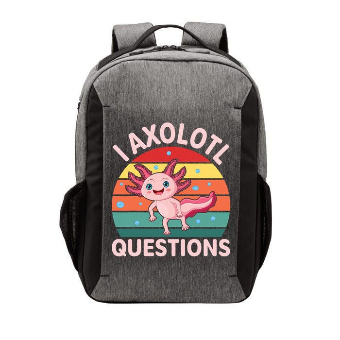 I Axolotl Questions Cute Axolotl Vector Backpack
