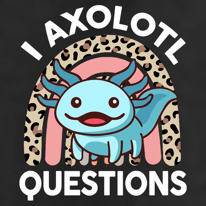  I Axolotl Questions Girl Women Cute Axolotl  7 Panel Mesh Trucker Snapback Hat