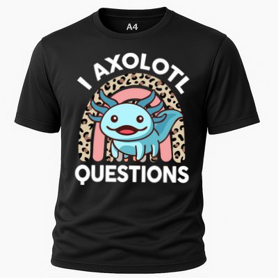  I Axolotl Questions Girl Women Cute Axolotl  Cooling Performance Crew T-Shirt