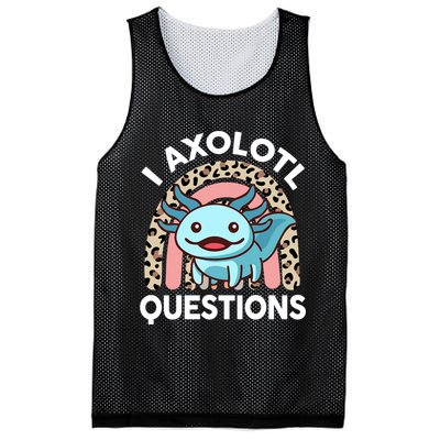  I Axolotl Questions Girl Women Cute Axolotl  Mesh Reversible Basketball Jersey Tank